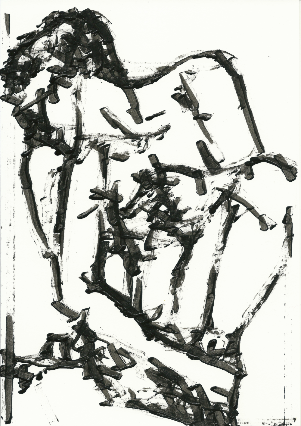 Enamel on Mixed Media Carson paper, A4 250g (2024)