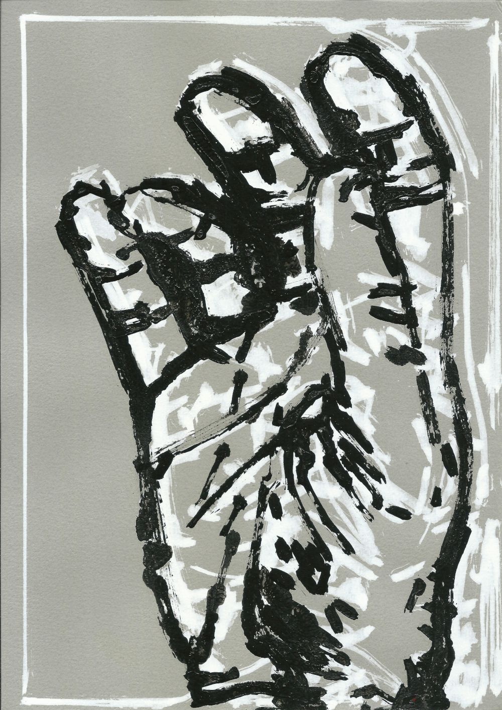 Enamel on paper (210x297mm, 2024)